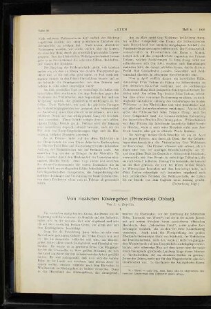 Wom russischen Küstengebiet (Primorskaja Oblatj).