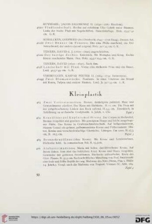 Kleinplastik (Nr. 463-486)