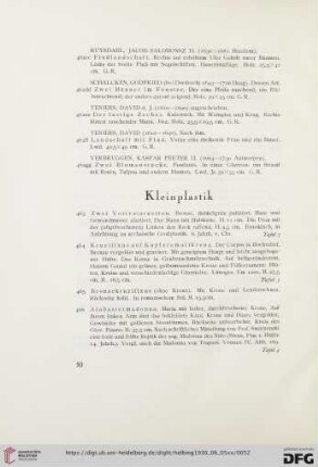 Kleinplastik (Nr. 463-486)