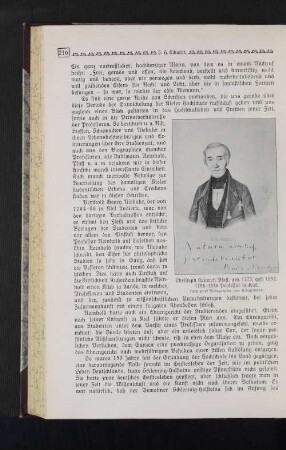 Christoph Heinrich Pfaff, geb. 1773, gest. 1852. 1798-1846 Professor in Kiel