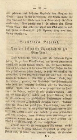 Siebentes Kapitel. Vonden besonderen Eigenschaften der Blutflüsse