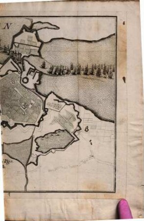 [Differents plans de fortifications, batailles, et vuës de differentes villes], [1]. Coppenhagen