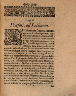 Disputatio Inauguralis De Justificatione Ex Fide, Non Ex Lege, Secundum Apostolum Paulum, Galat. Cap. III. vers. 11. 12.