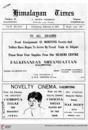 No. XXV (04 February 1951)