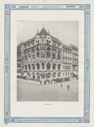 Berlin - Friedrichstrasse 71. Außenansicht