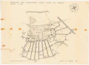 Beispielplan eines Neubauerndorfes zwischen Potsdam und Marquardt: Lageplan 1:3000