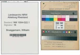 Entnazifizierung Wilhelm Brueggemann , geb. 22.05.1898 (Buchhalter)