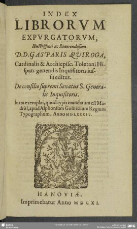 Index Librorum Expuratorum ...