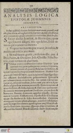 Epistolae Johannis secundae