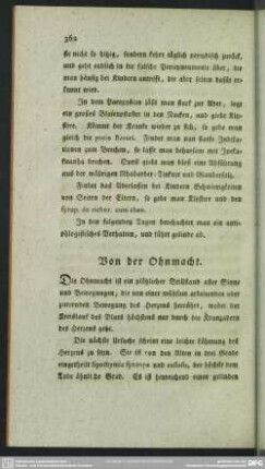 Von der Ohnmacht