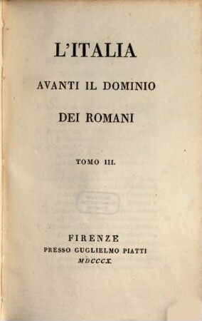 L' Italia avanti il dominio dei Romani, 3
