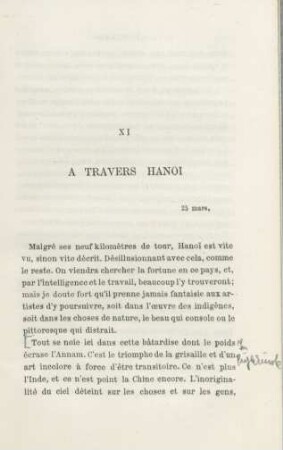 XI. À travers Hanoi