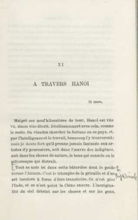 XI. À travers Hanoi