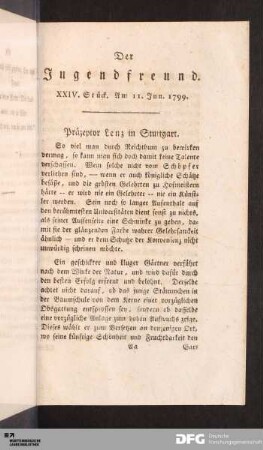 XXIV. Stück. Am 11. Jun. 1799.