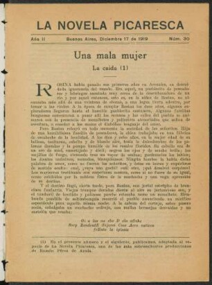 1919003000: Una mala mujer