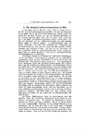 Die deutsche Lehrerversammlung in Kiel
