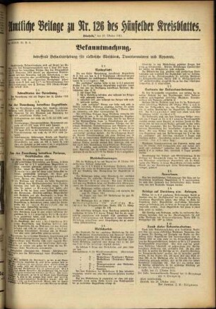 Zweite Ausgabe vom Donnerstag, den 21. Oktober 1915.