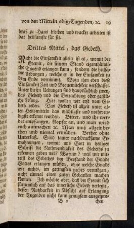19-22, Drittes Mittel, das Gebeth