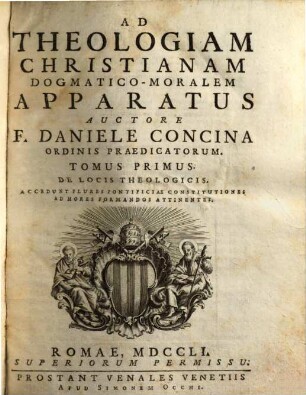 Ad Theologiam Christianam Dogmatico-Moralem Apparatus, 1