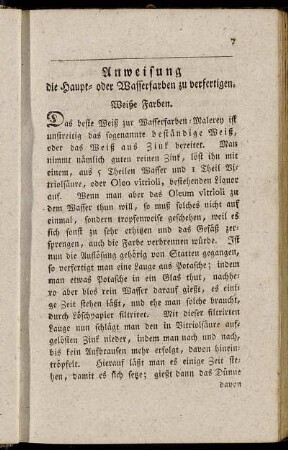 Anweisung die Haupt- und Wasserfarben zu verfertigen