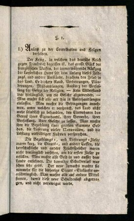 15-70, A.) Ueber die französische Kriegs-Contribution