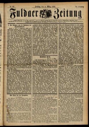 Ausgabe vom Freitag, den 04. März 1892.