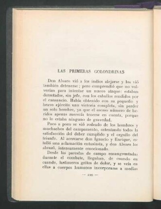 Las primeras golondrinas