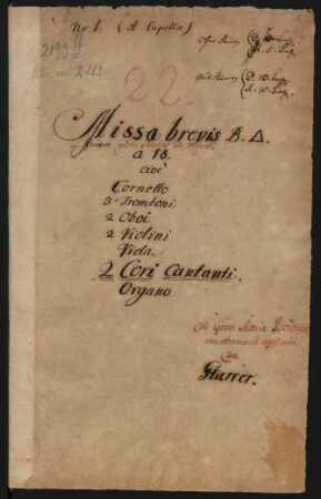 Missa [Kyrie et Gloria]