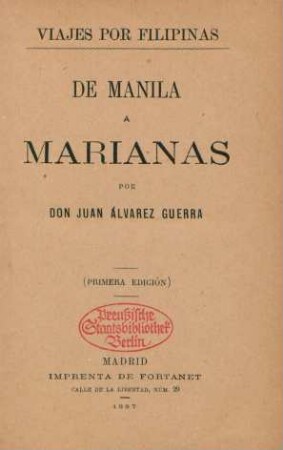 T. 1: De Manila á Marianas