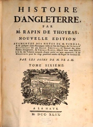 Histoire D'Angleterre, 6