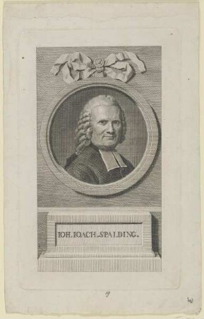 Bildnis des Ioh. Ioach. Spalding