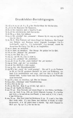 Druckfehler-Berichtigungen