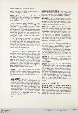 Vermischtes