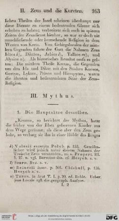 III. Mythus