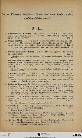 Bücher (Nr. 1-258)