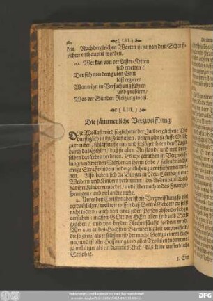 (LIII.) Die jämmerliche Verzweifflung.