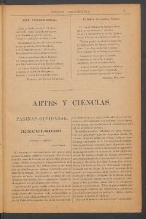 Artes y ciencias.