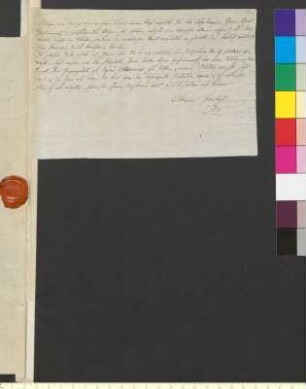 Brief von Imhoff (Helvig), Anna Amalia von an Goethe, Johann Wolfgang von