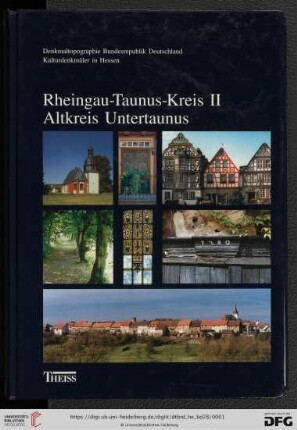 Denkmaltopographie Bundesrepublik Deutschland: Baudenkmale in Hessen: Altkreis Untertaunus