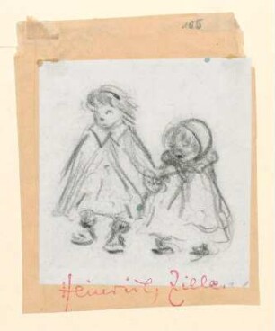 Zwei Mädchen Hand in Hand
