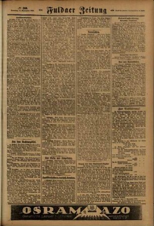 Zweite Ausgabe vom Samstag, den 09. November 1918.
