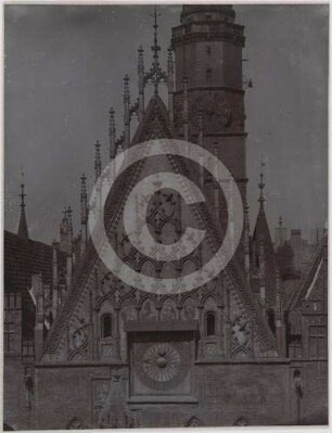 Ostgiebel am Rathaus Breslau