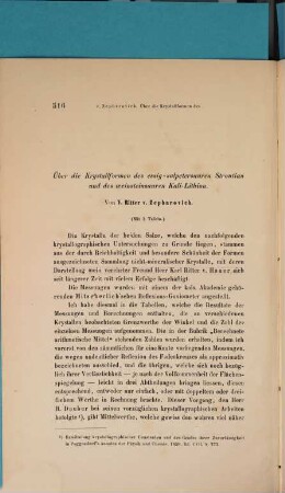 Separatabdrücke aus den Sitzungsberichten der Kais. Akademie der Wissenschaften in Wien, math.-naturwiss. Cl. : In 1 vol.. 6