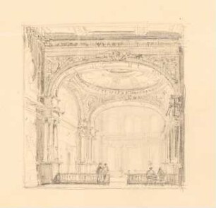 Theater-Entwürfe: Foyer (?)