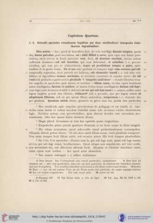 Capitulum Quartum