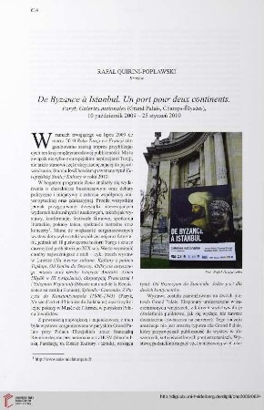 71: [Rezension von: De Byzance à Istanbul]