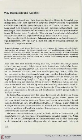 9.6. Diskussion und Ausblick
