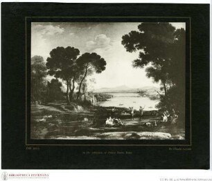 Landschaft mit Wassermühle