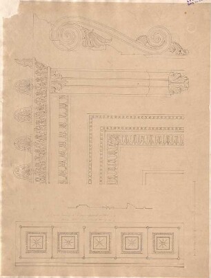 Klenze, Leo von; St. Petersburg (Russland); Eremitage - Tür in der Treppenhalle 1. OG (Details)