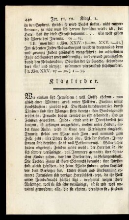 Klaglieder